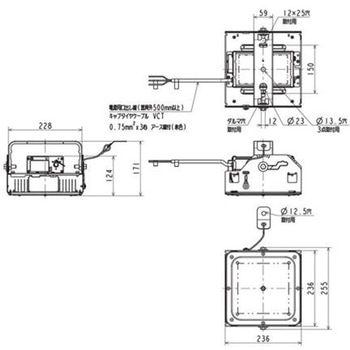 高天井用ベースライト GTシリーズ 一般形 電源一体型 粉塵・高温(耐塵・防噴流形・軒下用) 【受注生産品】 三菱電機