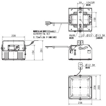 高天井用ベースライト GTシリーズ 一般形 電源一体型 粉塵・高温(耐塵・防噴流形・軒下用) 【受注生産品】 三菱電機