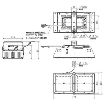 高天井用ベースライト GTシリーズ 産業用 電源一体型 軒下(防雨・防湿・耐塵・防噴流形・軒下用) 【受注生産品】 三菱電機