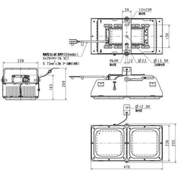 高天井用ベースライト GTシリーズ 一般形 電源一体型 耐油煙・高温(耐塵・防噴流形・軒下用)【受注生産品】 三菱電機