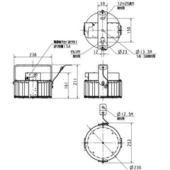 高天井用ベースライト GTシリーズ 一般形 電源一体型 SGモデル[丸タイプ] 【受注生産品】 三菱電機