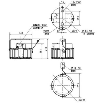 高天井用ベースライト GTシリーズ 一般形 電源一体型 SGモデル[丸タイプ] 【受注生産品】 三菱電機