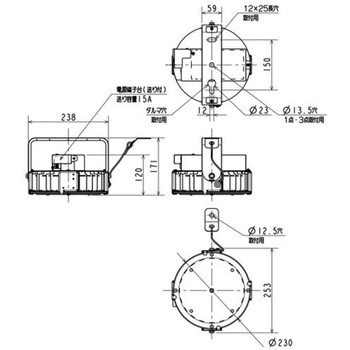 高天井用ベースライト GTシリーズ 一般形 電源一体型 SGモデル [丸タイプ]【受注生産品】 三菱電機