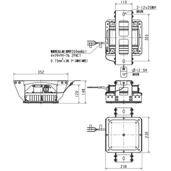 高天井用ベースライト GTシリーズ 産業用 電源一体型 耐振動・耐衝撃・重耐塩(防雨・防湿・耐塵・防噴流形・軒下用) 【受注生産品】 三菱電機