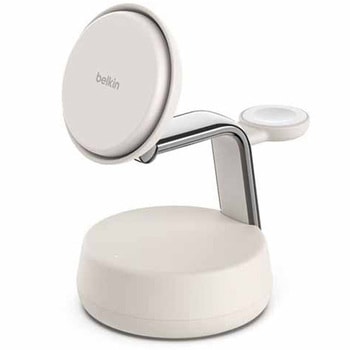 Qi2 25W 3-in-1マグネット式充電ドック サンド - BELKIN(ベルキン)