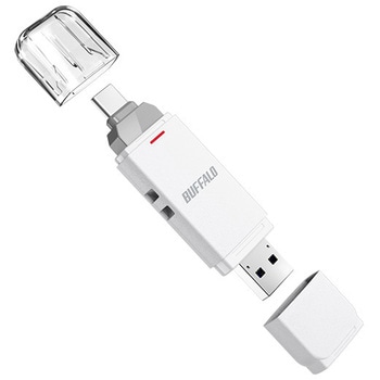 USB3.2G2 C/A 中低速スティックSSD 2TB ホワイト BUFFALO(バッファロー)