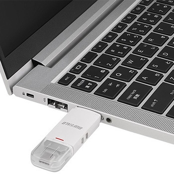 USB3.2G2 C/A 中低速スティックSSD 2TB ホワイト BUFFALO(バッファロー)