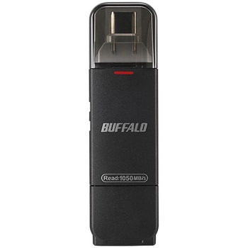 USB3.2G2 C/A 高速帯スティックSSD 1TB ブラック - BUFFALO(バッファロー)