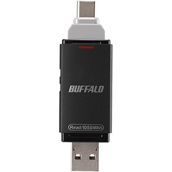 USB3.2G2 C/A 高速帯スティックSSD 250GB ブラック BUFFALO(バッファロー)