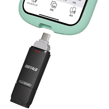 USB3.2G2 C/A 高速帯スティックSSD 250GB ブラック BUFFALO(バッファロー)