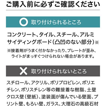 ExLights 壁面取付接着プレート タカショー