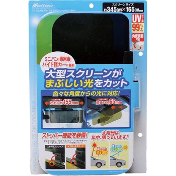 大型スライドダブルスクリーンサンバイザー Meltec(大自工業)