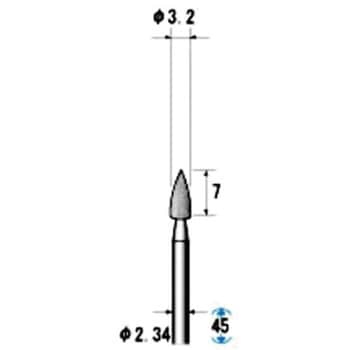 ダイヤモンド ゴム砥石 3本入 - NSK(ナカニシ)