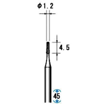 精密スチールカッター 12本入 NSK(ナカニシ)