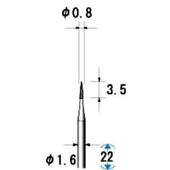 超硬カッター 5本入 NSK(ナカニシ)