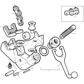 E-2783 チェーンアッセン F/BC-810 RIDGID(日本エマソン)