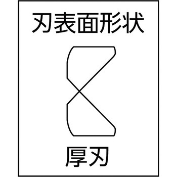 強力型軟硬線両用斜めニッパー バーコ