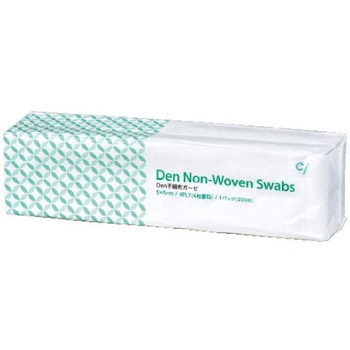 Den不織布ガーゼ 5×5cm 4枚重ね 200枚入 - 歯愛メディカル
