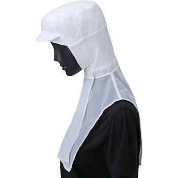G5152 ロングフード 食品工場 衛生帽子 サーヴォ(旧:サンペックスイスト) 60821695