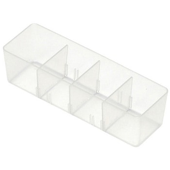 アンプルケース W163×D40×H45mm クリアホワイト サカセ