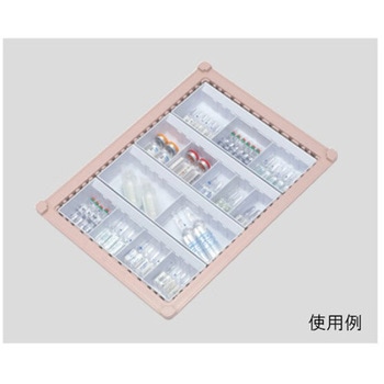 アンプルケース W243×D67×H42mm ホワイト サカセ
