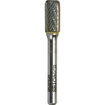 超硬バー(シャンク径6mm)(円筒コーナーR 刃型)(Wカット) スーパーツール