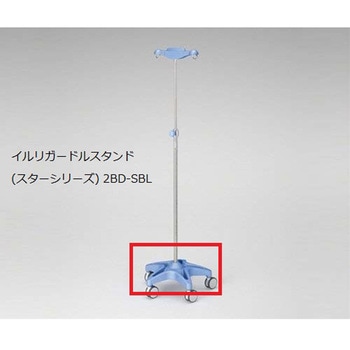 キャスターベース キャップ付 ブルー ノーブランド