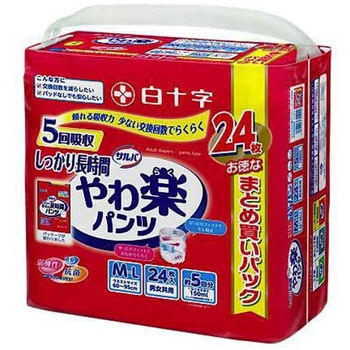 サルバ やわ楽パンツ しっかり長時間 5回吸収 白十字