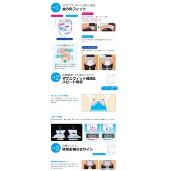 サルバ やわ楽パンツ しっかり長時間 5回吸収 白十字