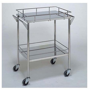 ステンレスワゴン回診車 静音仕様 柏ステンレス工業