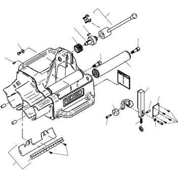 シャフト 左ネジ リヤロール F/122J RIDGID(日本エマソン)