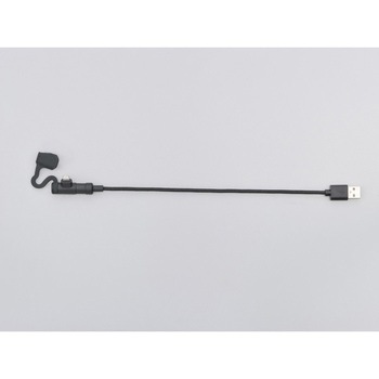 バイク用 充電ケーブル 20cm USB Type-A & ライトニング iPhone対応 L字コネクター DAYTONA(デイトナ)
