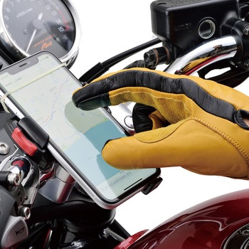 バイク用 グローブ オールシーズン タッチパネル対応 牛革 カウレザーグローブ HBG-109 DAYTONA(デイトナ)
