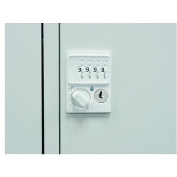 パーソナルロッカー6人用 ダイヤル錠 ホワイト - 井上金庫販売