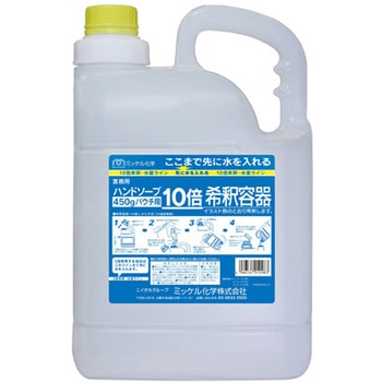 ハンドソープ 10倍希釈容器 2本 - ミッケル化学