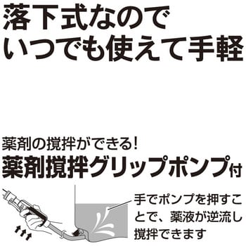 JR-20 背負い落下式除草剤散布機 20L 工進 手動式(半自動式) ジョウロ