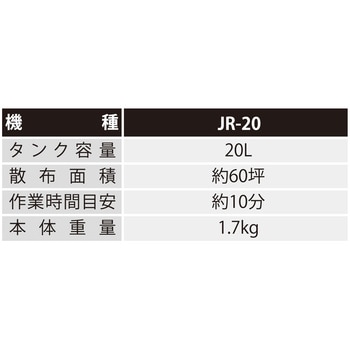 背負い落下式除草剤散布機 20L 工進