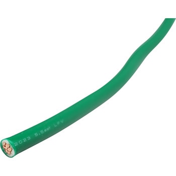 IV(より線) 600Vビニル絶縁電線 緑色 全長20m導体外径3mm 1巻