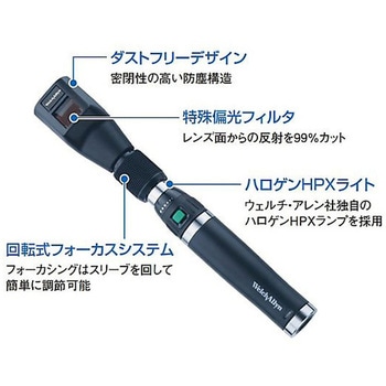 レチノメータ 3.5Vハロゲンストリークレチノスコープヘッド ウェルチ・アレン