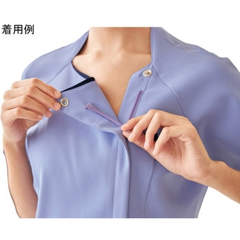 レディスジップスクラブ(R) サックス×ダークネイビー - フォーク