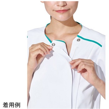 レディスジップスクラブ(R) ホワイト×エムグリーン 7066SC-1シリーズ フォーク