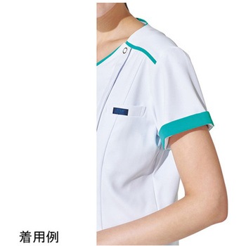 レディスジップスクラブ(R) ホワイト×エムグリーン 7066SC-1シリーズ フォーク