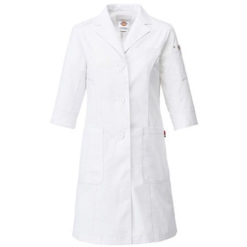 レディスシングルコート 7分袖 ホワイト 2533PR-1シリーズ フォーク