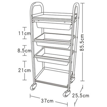 ワゴン CML300BB ホワイト - CML