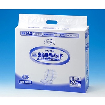 安心夜用パッド 病院施設用 28枚 - イワツキ