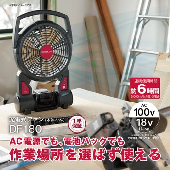 充電式ファン DF180本体のみ 京セラ(旧RYOBI電動工具)