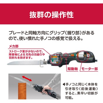 小型レシプロソー ARJK120 京セラ(旧RYOBI電動工具)