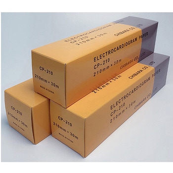 心電図記録紙 幅210mm×長30m ロール型・表巻き CP-210Nシリーズ ちばら