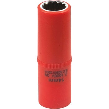 絶縁工具 ディープソケット 3/8 Tech-EV