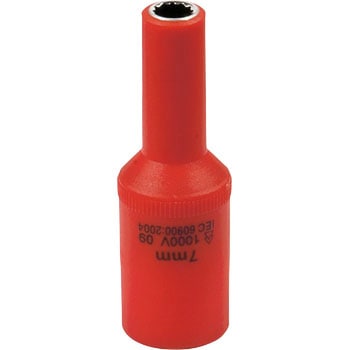 絶縁工具 ディープソケット 3/8 Tech-EV